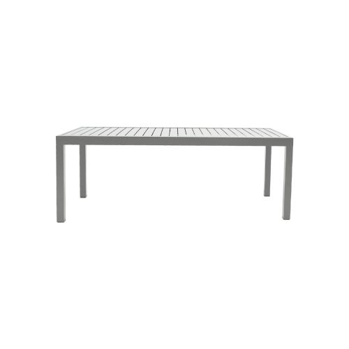 Esstisch Boston ausziehbar aus Aluminium - Farbe: graualuminium, Länge: 2000 / 2940 mm, Breite: 900 mm, Höhe: 750 mm