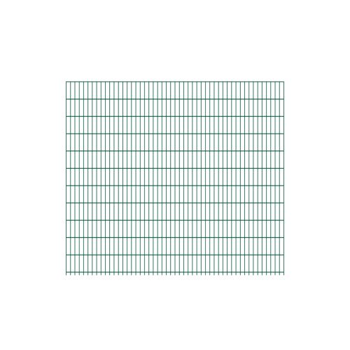 Doppelstabmattenzaun Goliath 8/6/8 mm - Ausführung: grün beschichtet, Höhe: 223 cm, Länge: 251 cm