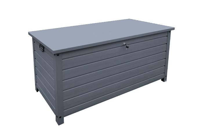 Aluminium Gartenbox - Breite: 1350 mm, Tiefe: 590 mm, Höhe: 750 mm, Rauminhalt: 424 l