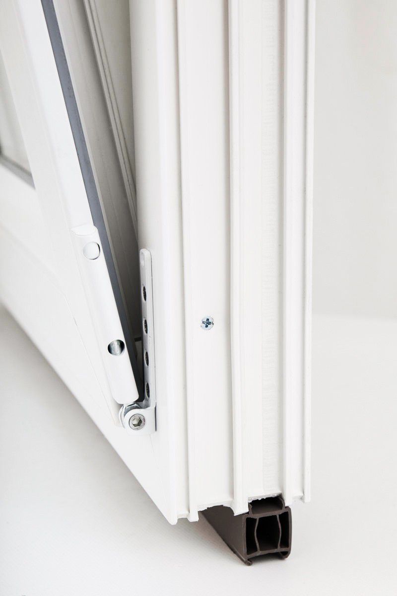 Kunststoff-Fenster weiß - Anschlagrichtung-:DIN-links, Breite in mm:600,  Höhe in mm:800