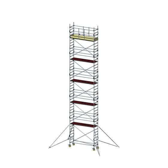 Alu Fahrgerüst Mod. D neue Norm MOBILE - Breite: 0,70 m - Gerüstl.: 3,05 m, Arbeitsh.: 12,30 m