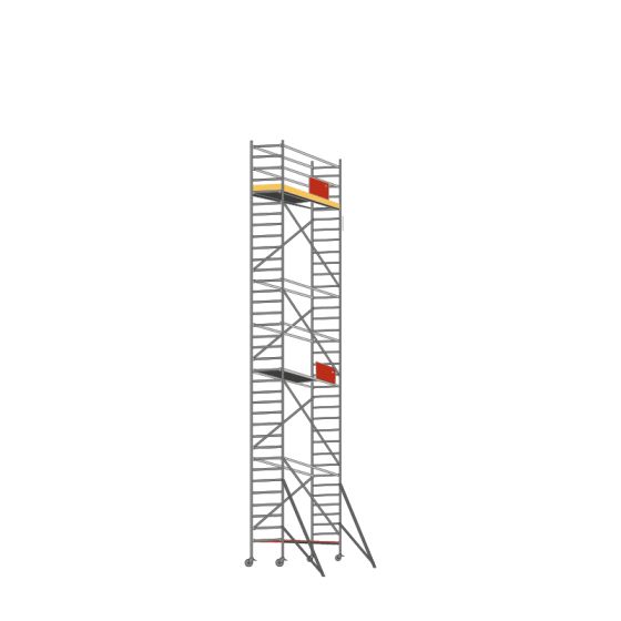 Alu Fahrgerüst Mod. D Standardausführung - Breite: 0,70 m - Gerüstl.: 1,80 m, Arbeitsh.: 10,30 m