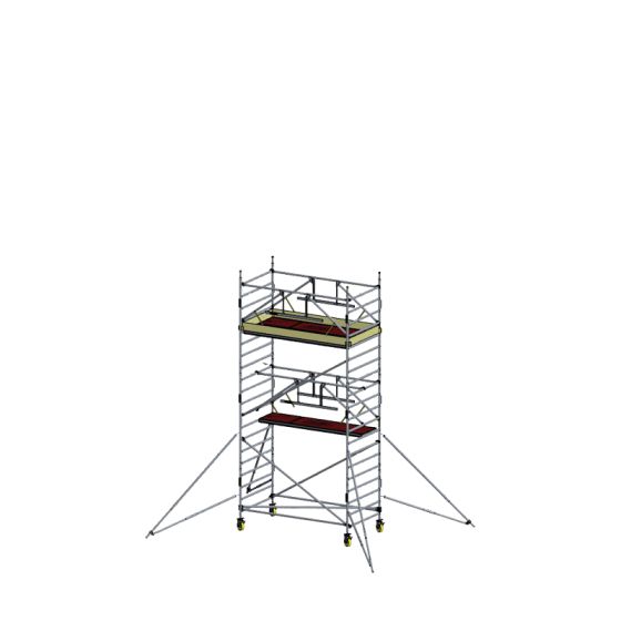 Alu Fahrgerüst Mod. E neue Norm SAFE - Breite: 1,30 m - Gerüstl.: 1,80 m, Arbeitsh.: 6,30 m