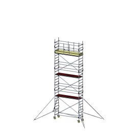 Alu Fahrgerüst Mod. D neue Norm MOBILE - Breite: 0,70 m - Gerüstl.: 1,80 m, Arbeitsh.: 8,30 m