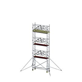 Alu Fahrgerüst Mod. D neue Norm SAFE - Breite: 0,70 m - Gerüstl.: 2,50 m, Arbeitsh.: 8,30 m